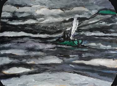Print of Expressionism Sailboat Paintings by Alessandro Neckels