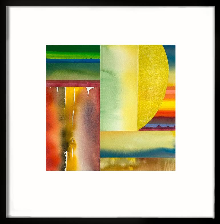 Original Abstract Collage by Maxine Davidowitz