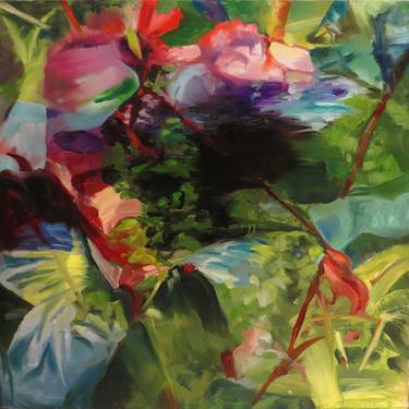 Original Abstract Expressionism Botanic Paintings by Maxine Davidowitz