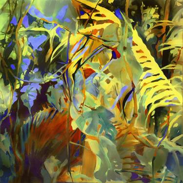 Print of Expressionism Botanic Paintings by Maxine Davidowitz