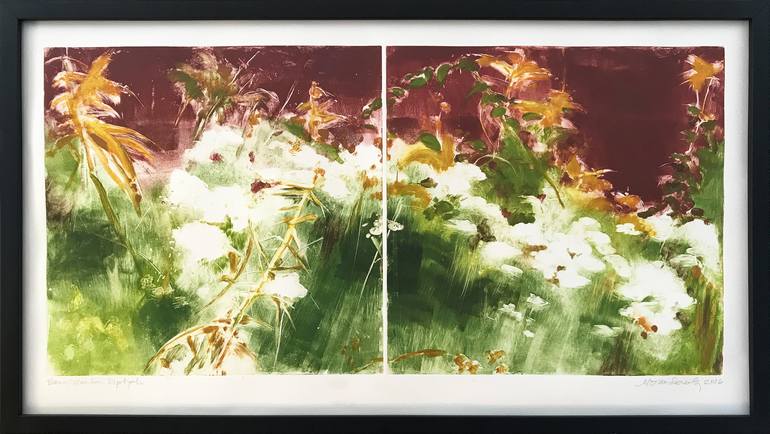 Original Abstract Nature Printmaking by Maxine Davidowitz