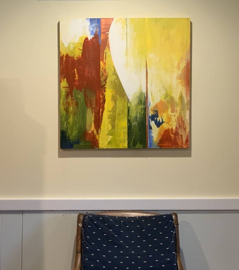 Original Abstract Expressionism Abstract Painting by Maxine Davidowitz