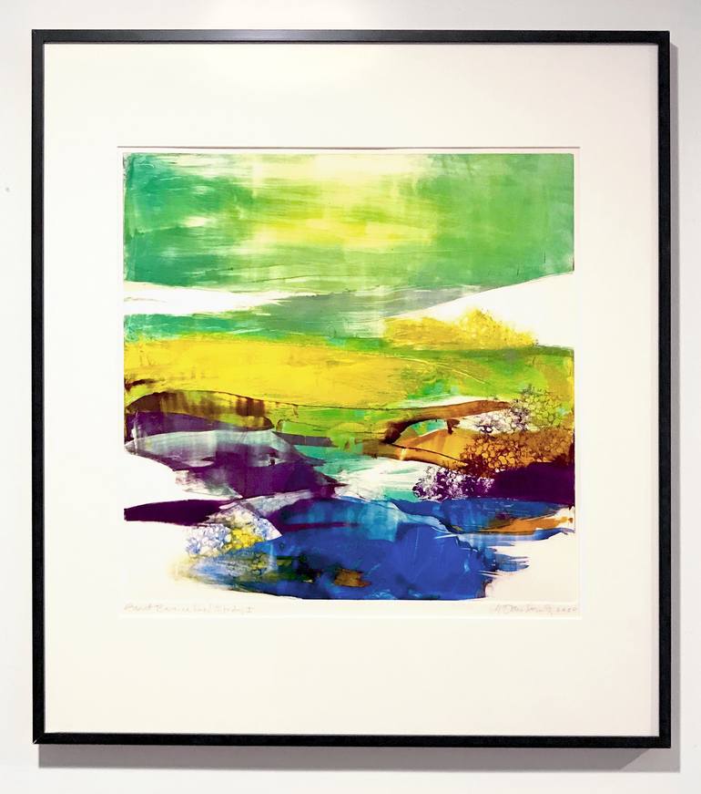 Original Abstract Nature Printmaking by Maxine Davidowitz