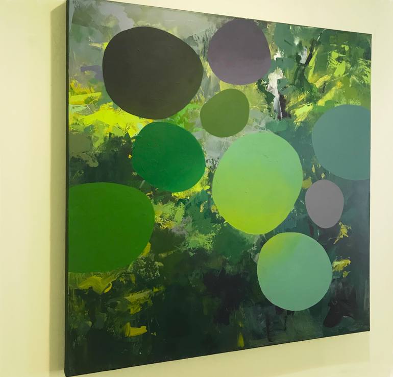 Original Abstract Landscape Painting by Maxine Davidowitz