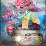 Cascading Prunus Bonsai by Amanda Krantz