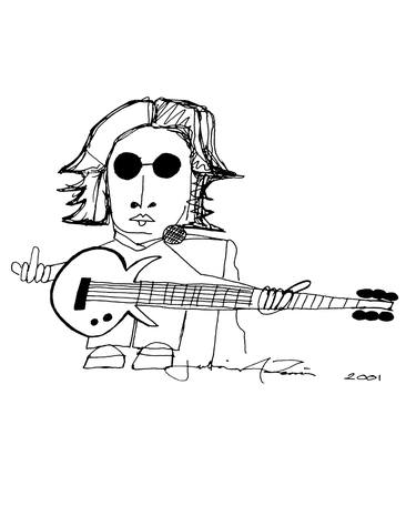 John Lennon ~Caricature. thumb