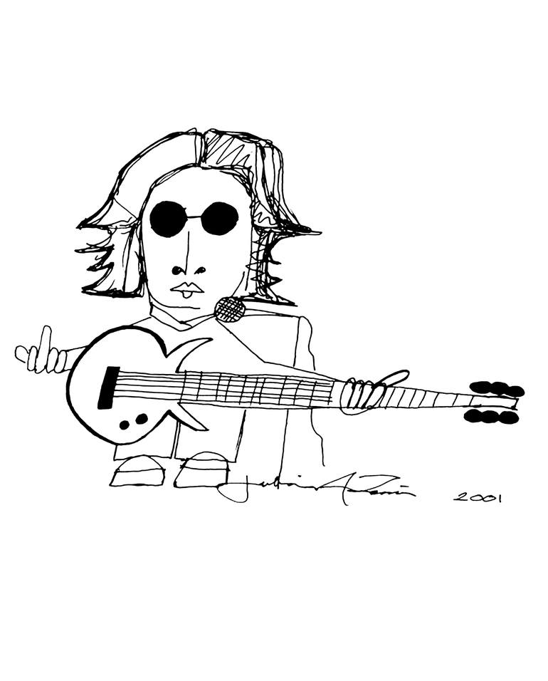 John Lennon ~caricature Drawing By Julian Alexander Terris Saatchi Art