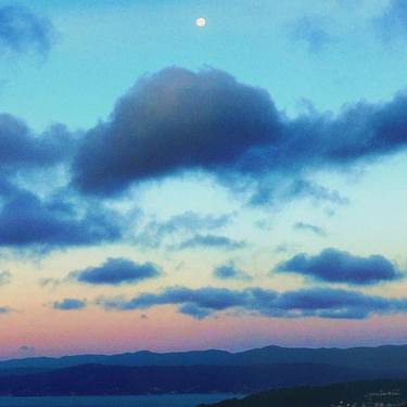 Moon and Clouds at Dusk - Limited Edition of 10 thumb