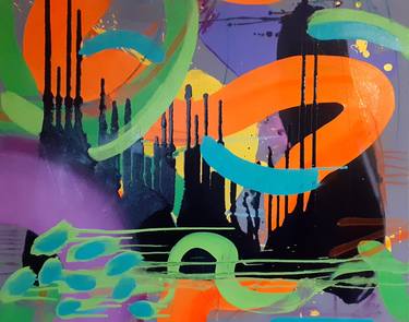 Original Abstract Paintings by Daniel G Porter