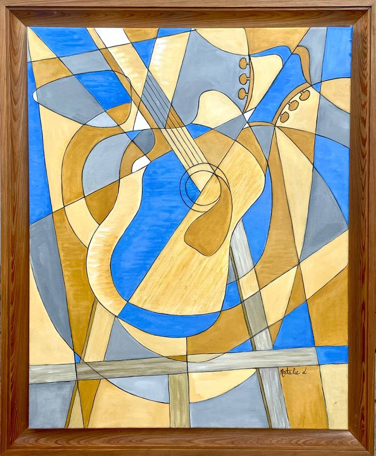Original Cubism Still Life Painting by Natalie L