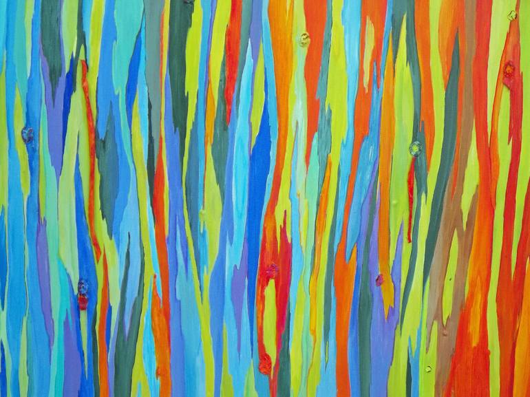 Original Abstract Tree Painting by Natalie L