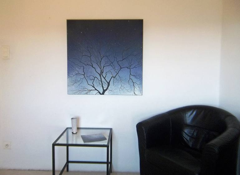 Original Fine Art Tree Painting by Natalie L