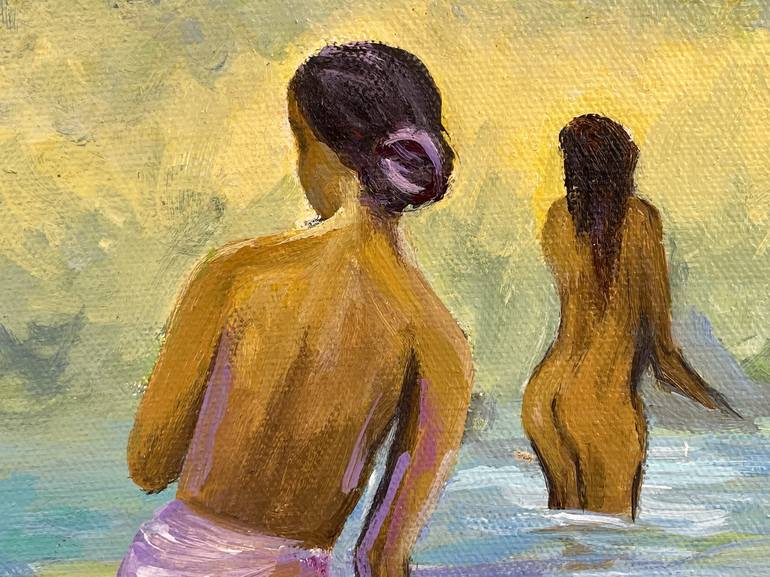 Original Nude Painting by Natalie L