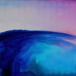 Frozen passion (painting on silk) by Elena Vijoli