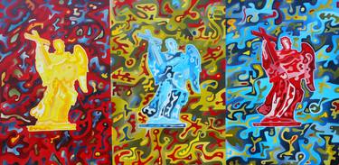 Original Abstract Religion Paintings by Massimo Rubbi