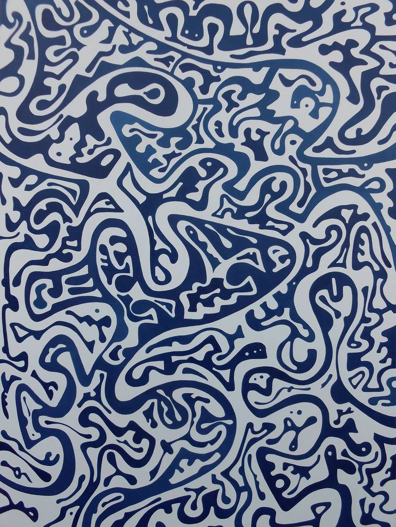 The Blue Horse Painting by Massimo Rubbi Saatchi Art