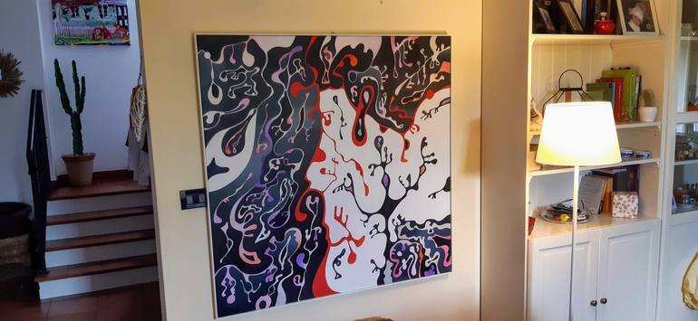 Original Abstract Expressionism Abstract Painting by Massimo Rubbi