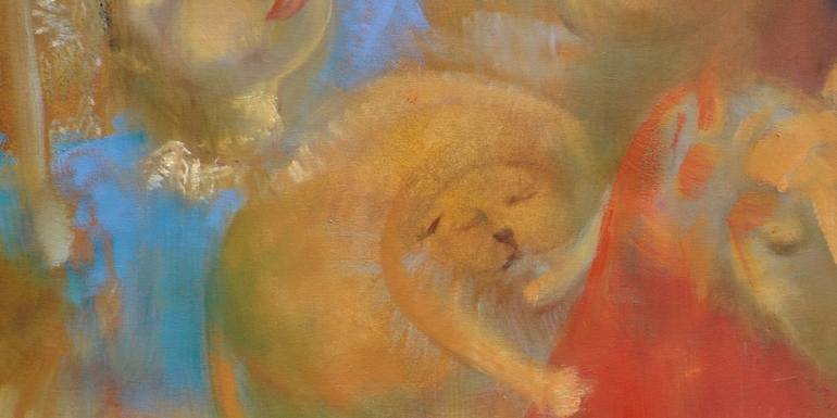 Original Expressionism Family Painting by Dmitry Kuznichenko