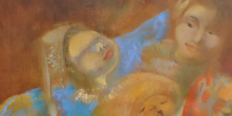 Original Expressionism Family Painting by Dmitry Kuznichenko