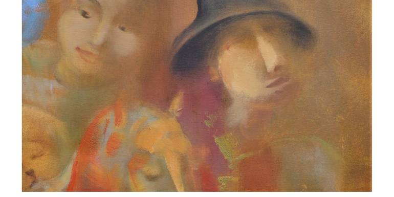Original Expressionism Family Painting by Dmitry Kuznichenko