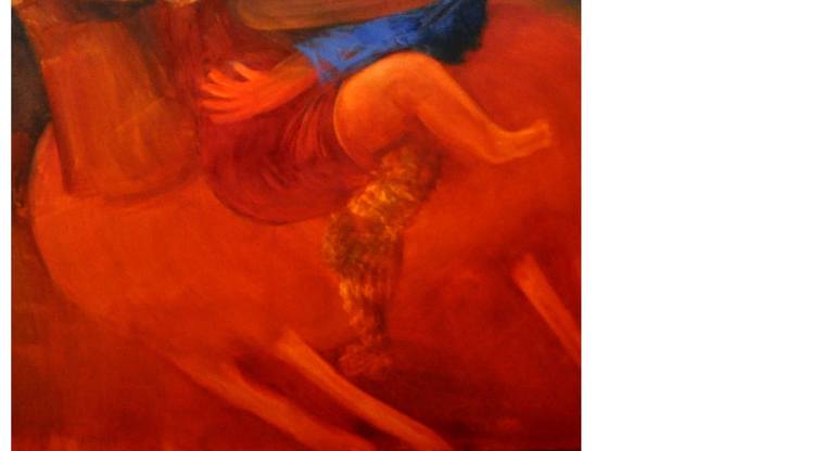 Original Figurative Horse Painting by Dmitry Kuznichenko