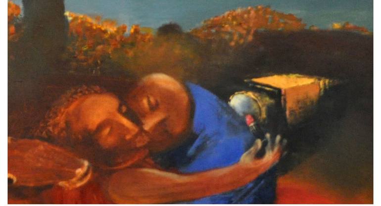 Original Figurative Horse Painting by Dmitry Kuznichenko