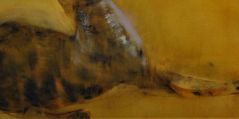 Original Expressionism Cats Painting by Dmitry Kuznichenko
