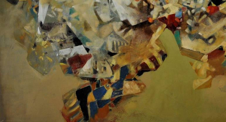 Original Abstract Expressionism Abstract Painting by Dmitry Kuznichenko