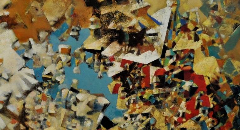 Original Abstract Expressionism Abstract Painting by Dmitry Kuznichenko