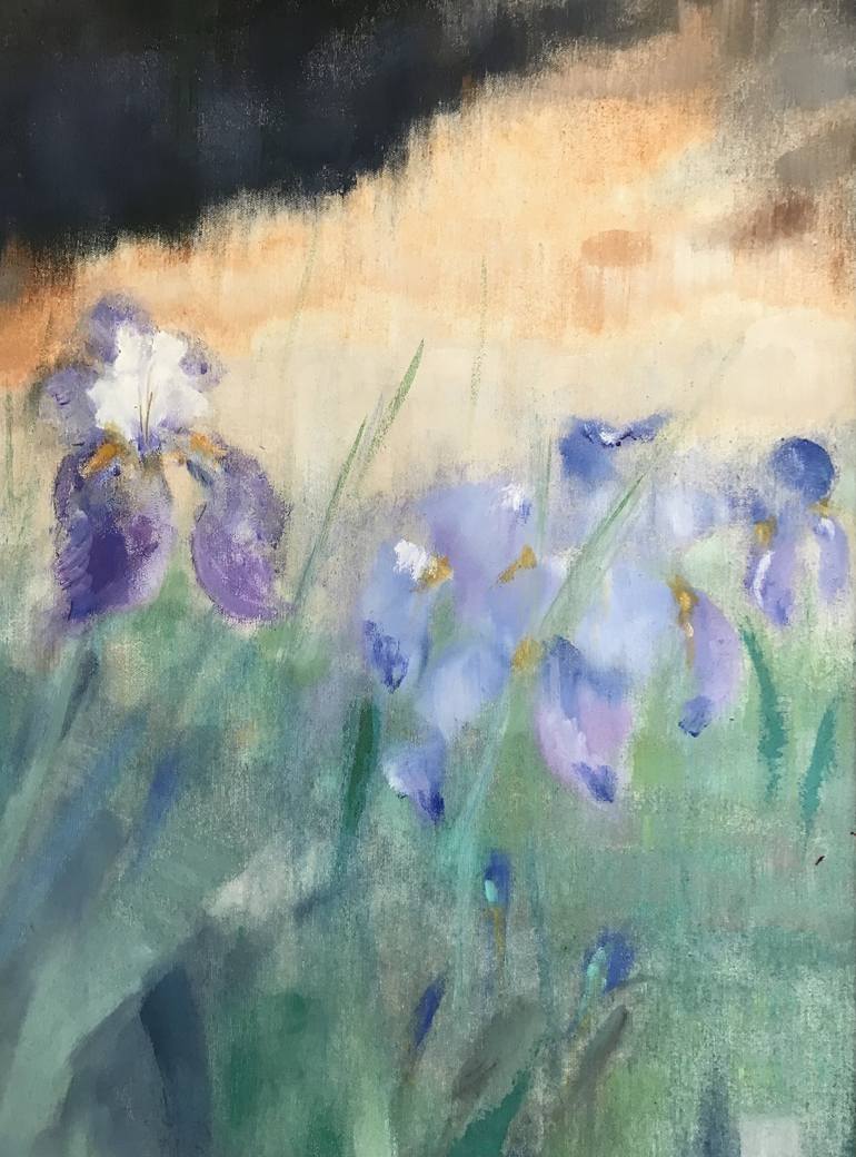Original Floral Painting by Laura Beatrice Gerlini
