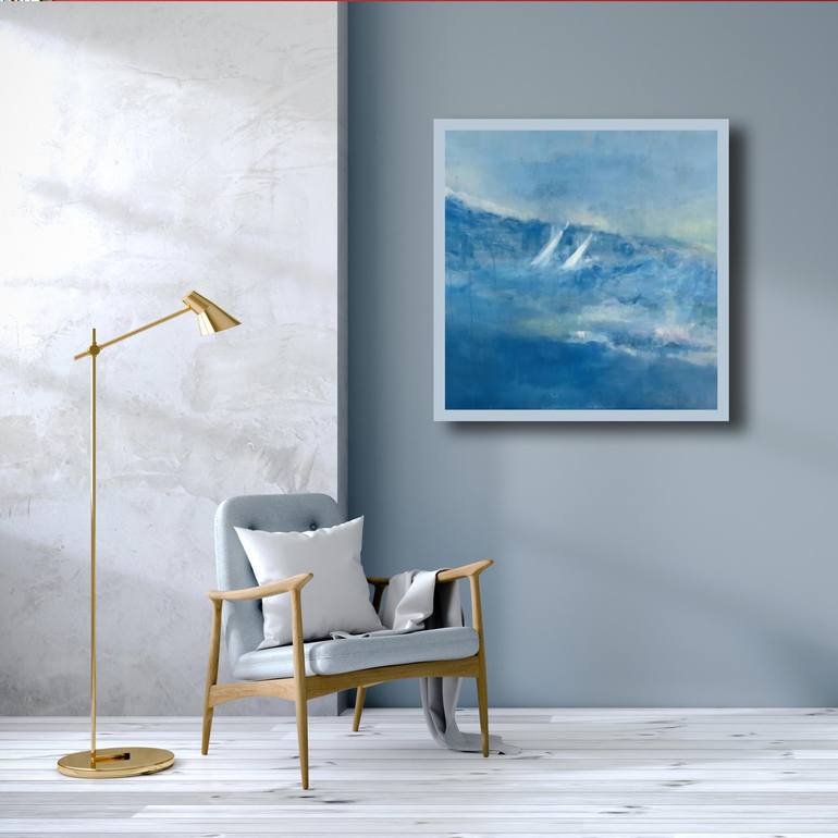 Original Figurative Seascape Painting by Laura Beatrice Gerlini