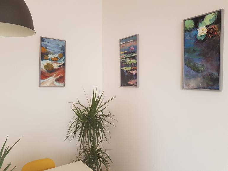 Original Impressionism Garden Painting by Laura Beatrice Gerlini