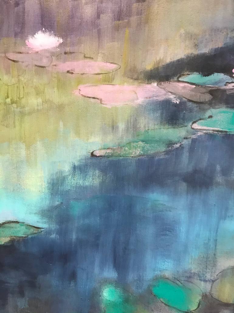 Original Impressionism Garden Painting by Laura Beatrice Gerlini