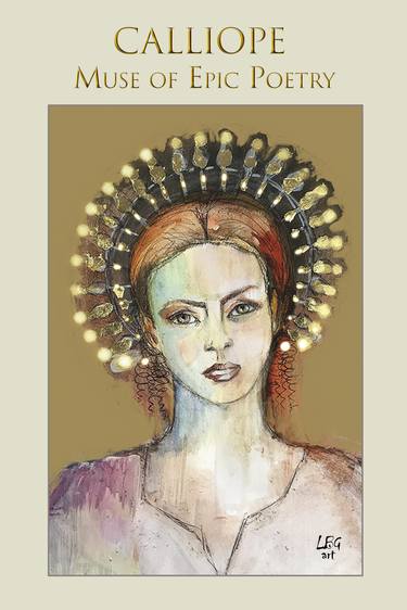 Print of Figurative Classical mythology Mixed Media by Laura Beatrice Gerlini