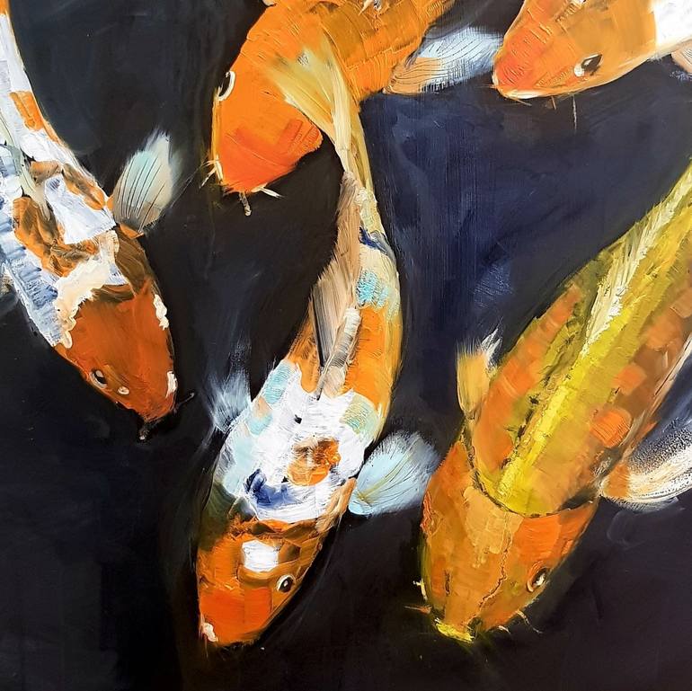 Original Figurative Fish Painting by Laura Beatrice Gerlini