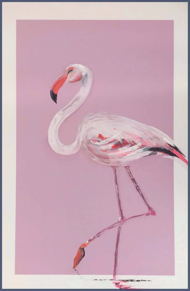 Flamingo Print – Mosaic Makers Collective