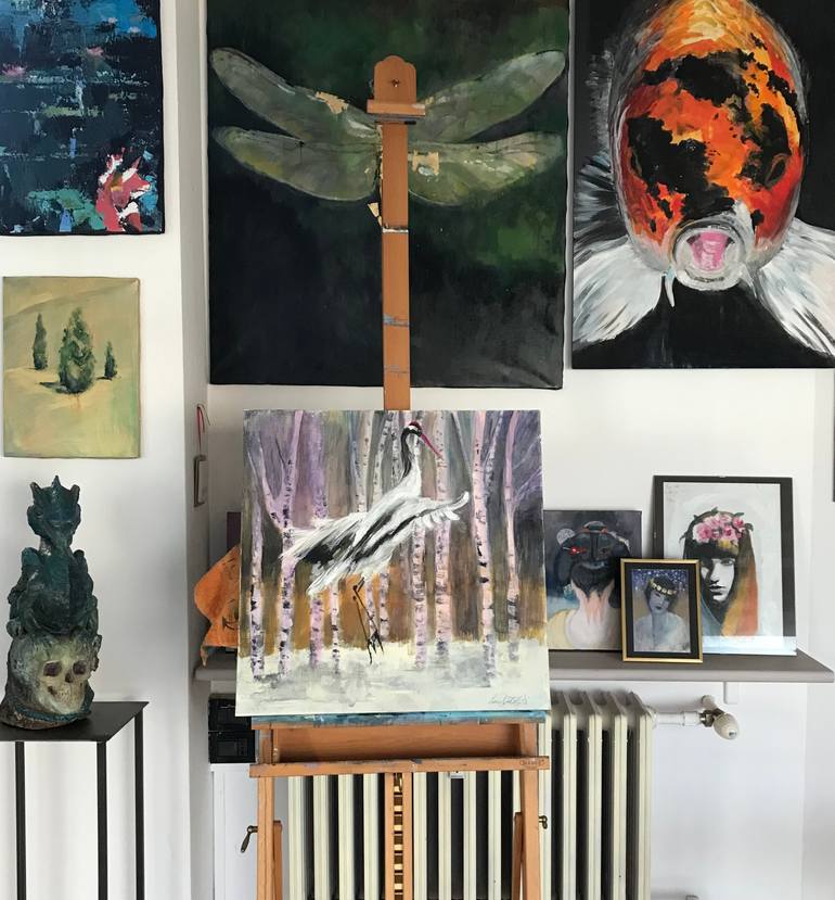 Original Figurative Animal Painting by Laura Beatrice Gerlini
