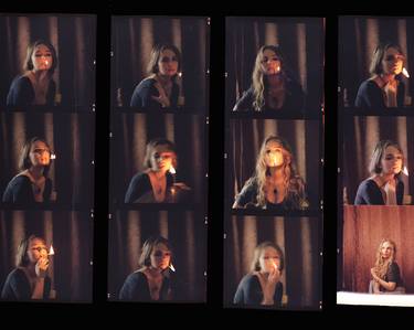 Contact sheet, the old color film positives in a transparent film. - Limited Edition 1 of 1 thumb