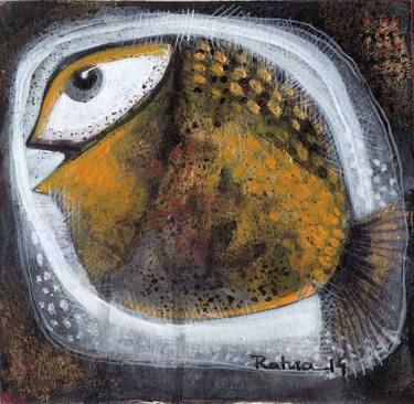 Original Figurative Fish Paintings by Ratna Bose