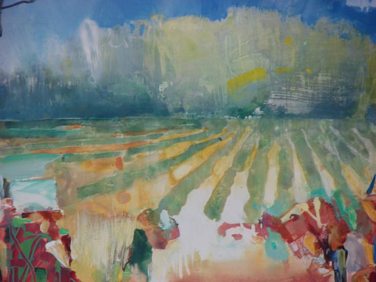 Original Abstract Landscape Painting by Randall  Tipton