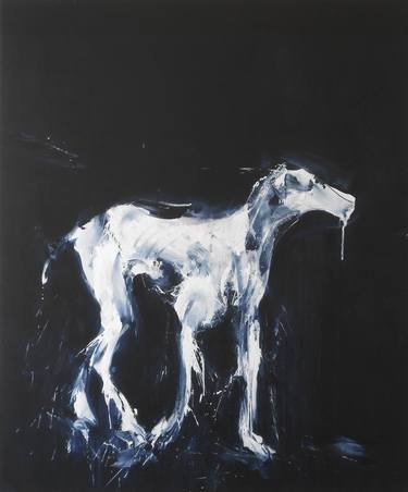 Saatchi Art Artist Miroir Noir; Painting, “Canis Lunae Series: Plasma Dog.” #art