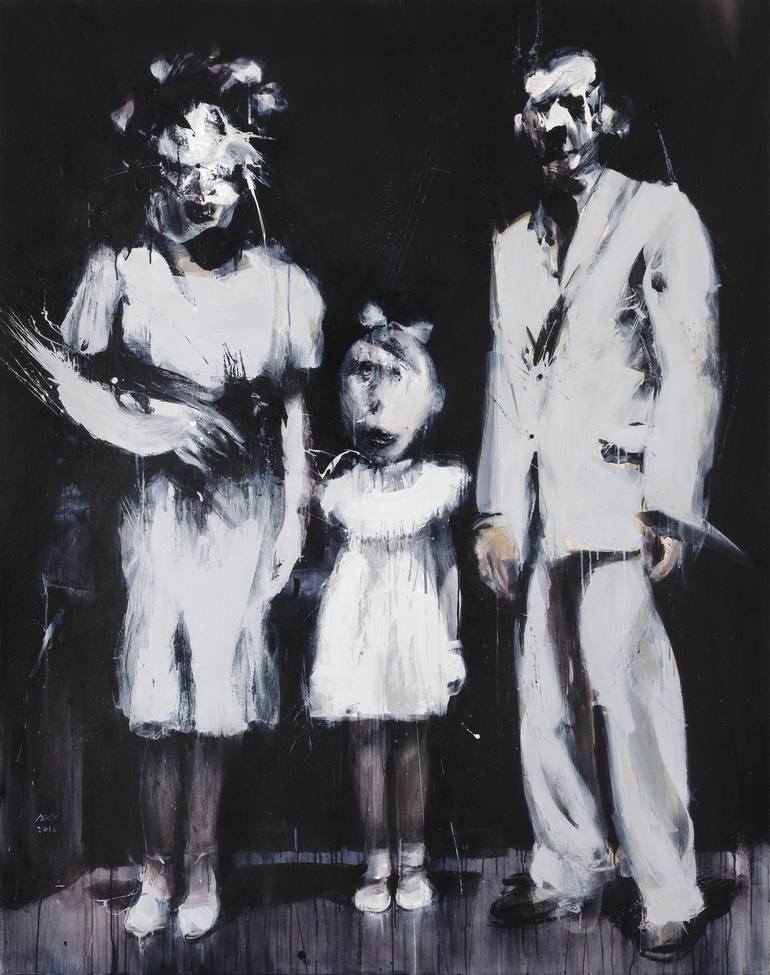 Original People Painting by Miroir Noir