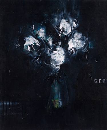 Original Expressionism Floral Paintings by Miroir Noir