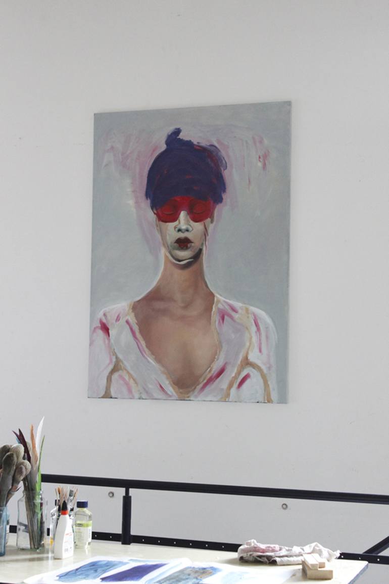 Original Portrait Painting by Eva Kunze