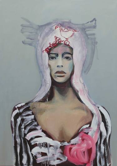 Original Portraiture Women Paintings by Eva Kunze