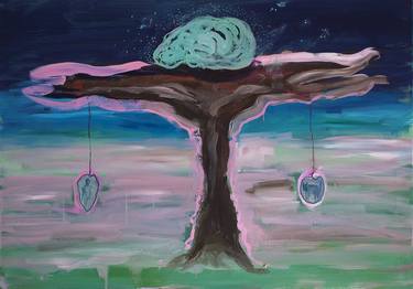 Original Modern Tree Paintings by Eva Kunze