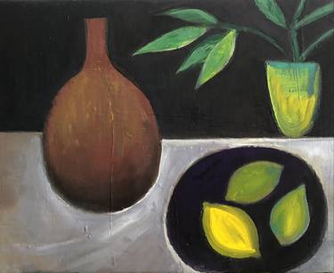 Saatchi Art Artist Alexandra Steele-Mortimer; Paintings, “Still Life with Lemons” #art