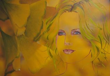 Original Portrait Painting by Lucrecia Nores 