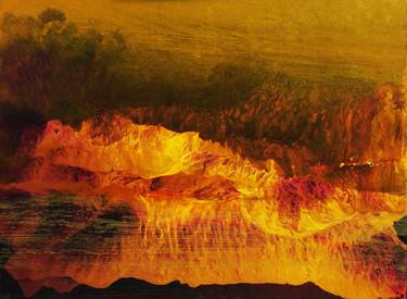 Print of Surrealism Landscape Paintings by Maurice Sapiro