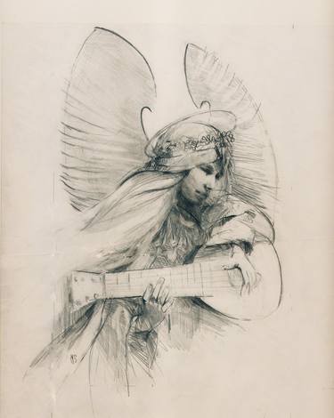 Angel With Lute thumb